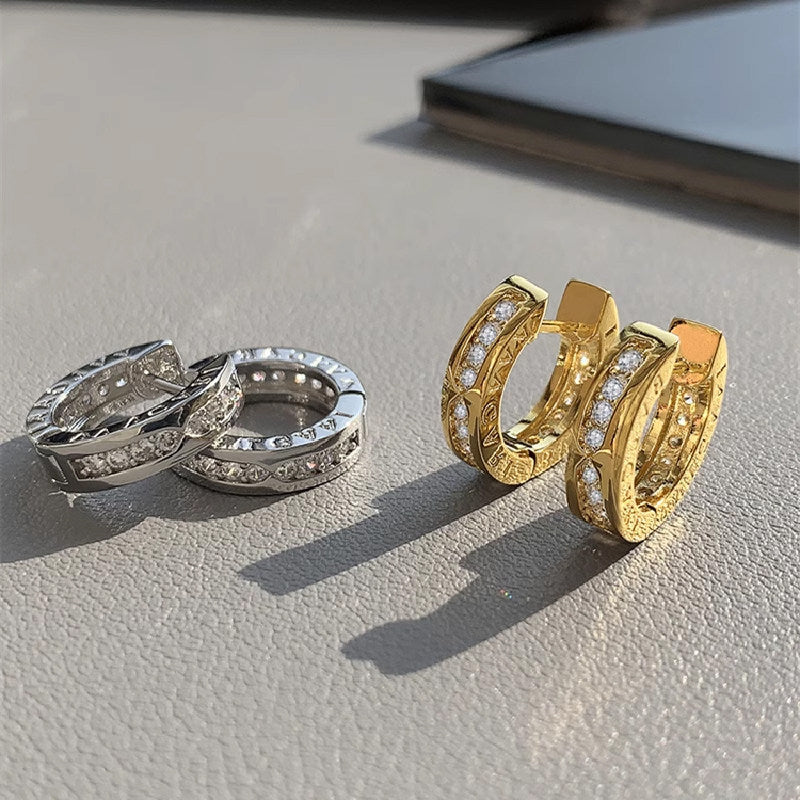 Plain Circle Stud Earrings