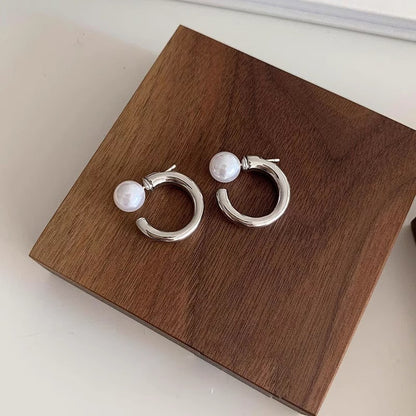 925 Sterling Silver Pearl Earrings