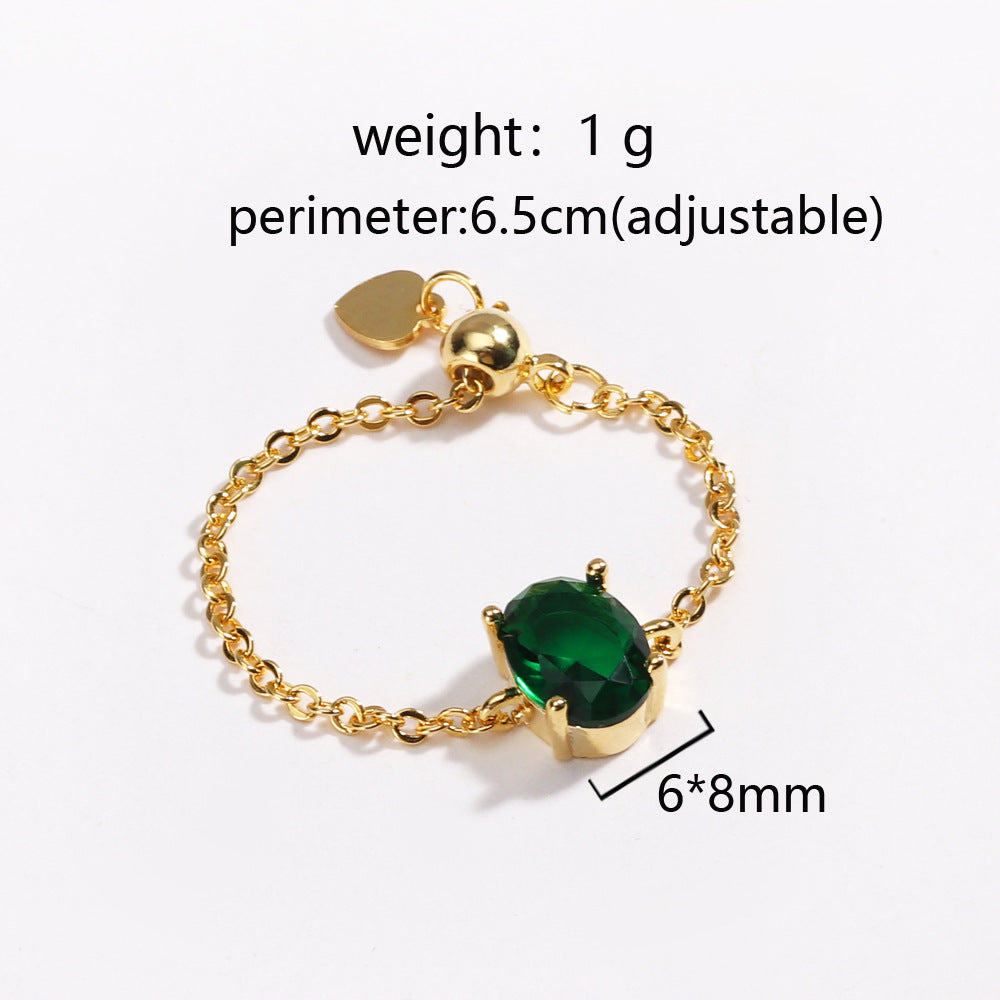 Adjustable Chain Stylish Ring
