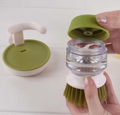 Soap-dispensing Lazy Dish Brush