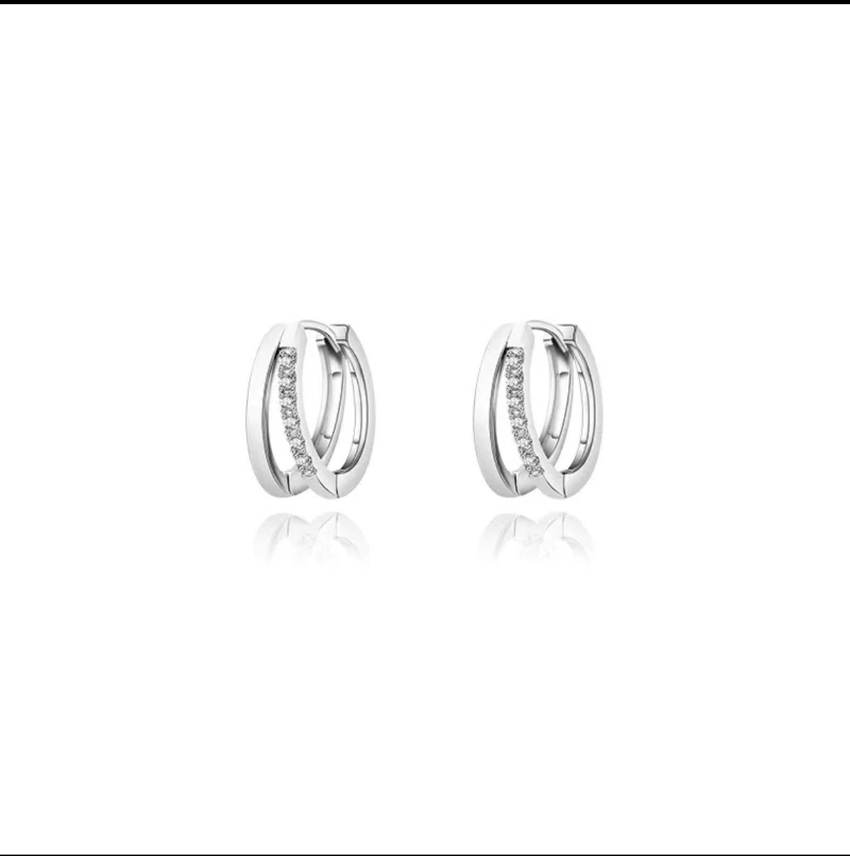 Zircon Non Removable Sleep Huggie Earrings