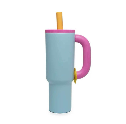 Big Capacity Straw-handled Water Cup