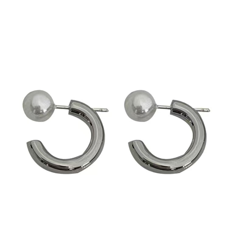 925 Sterling Silver Pearl Earrings