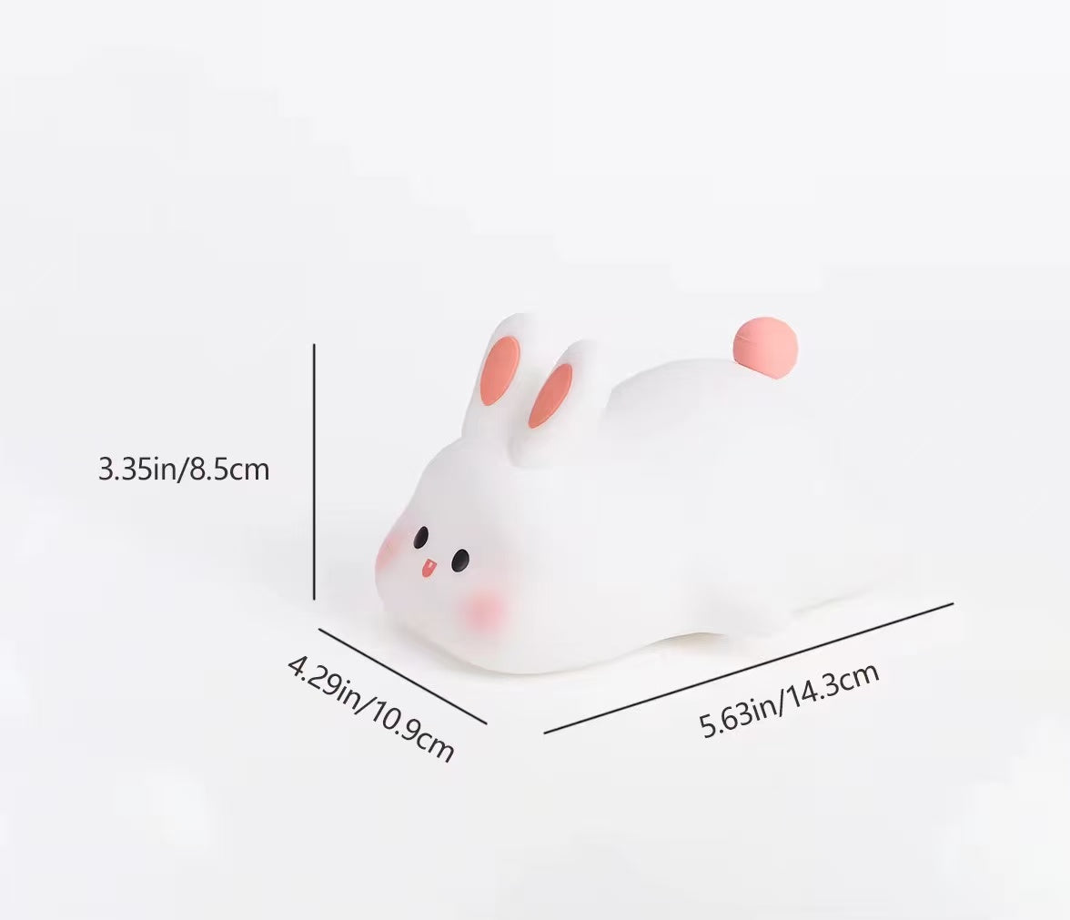 Cute Bunny Silicone Color Changing Night Light