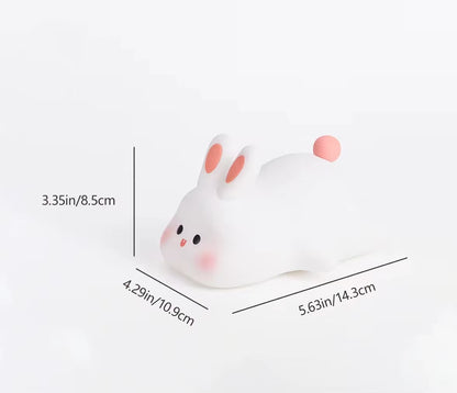 Cute Bunny Silicone Color Changing Night Light