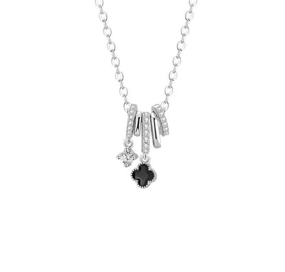 Four-leaf clover pendant necklace