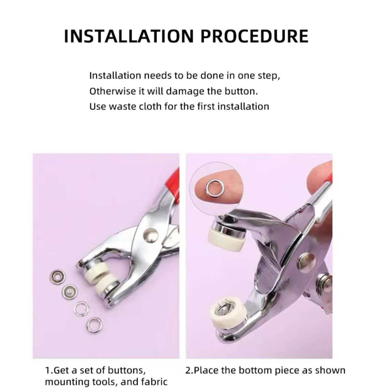 Manual Snap Setting Pliers