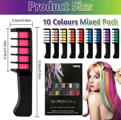 10-Color Hair Dye Comb