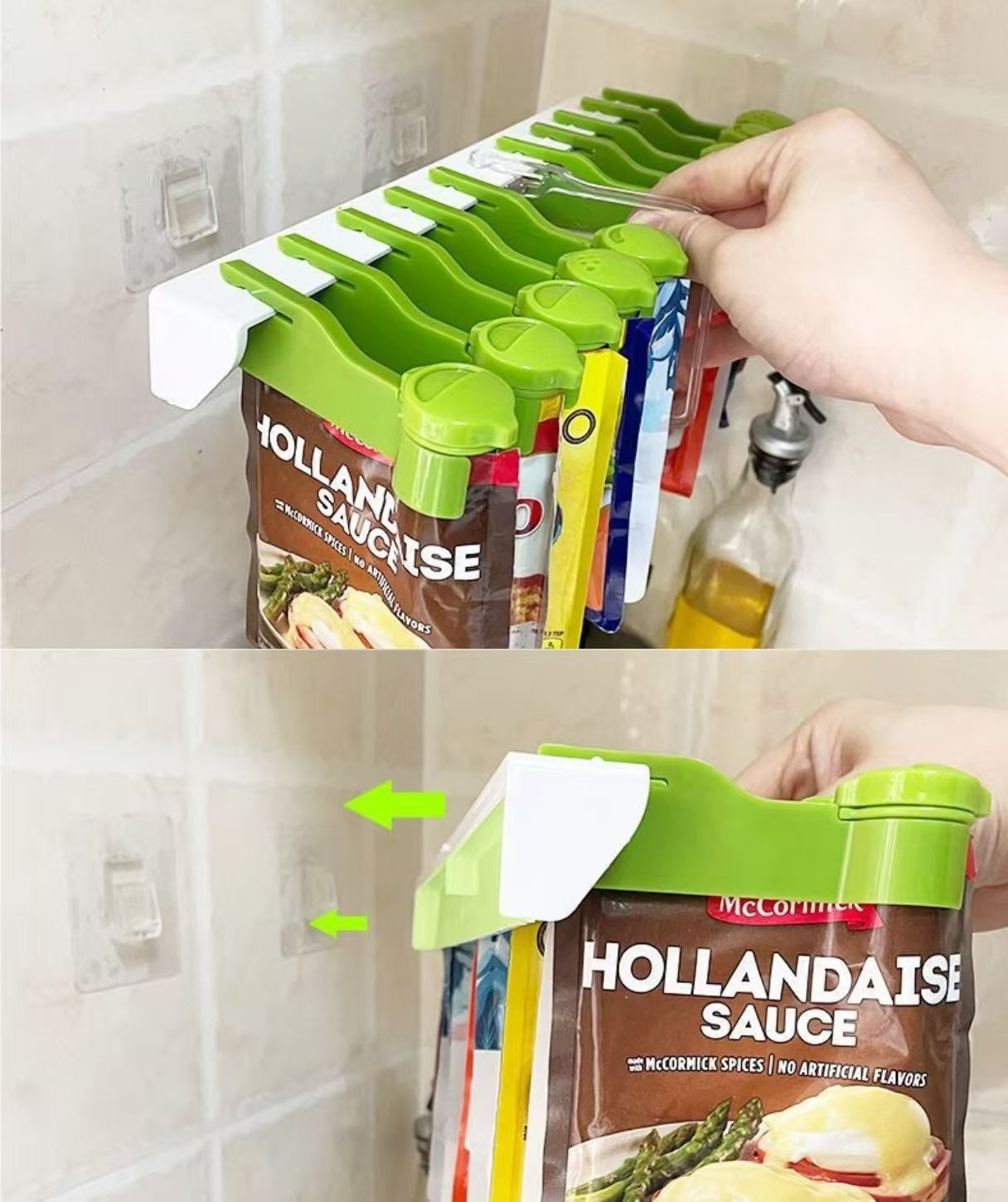 Wall-mounted Seasoning Packet Rack