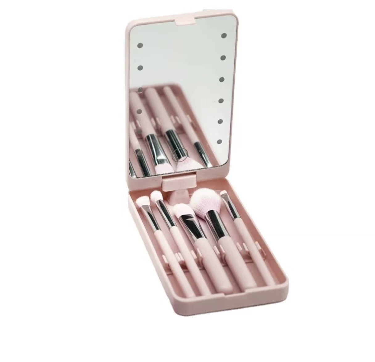 Makeup Mirror and Makeup Brush Set