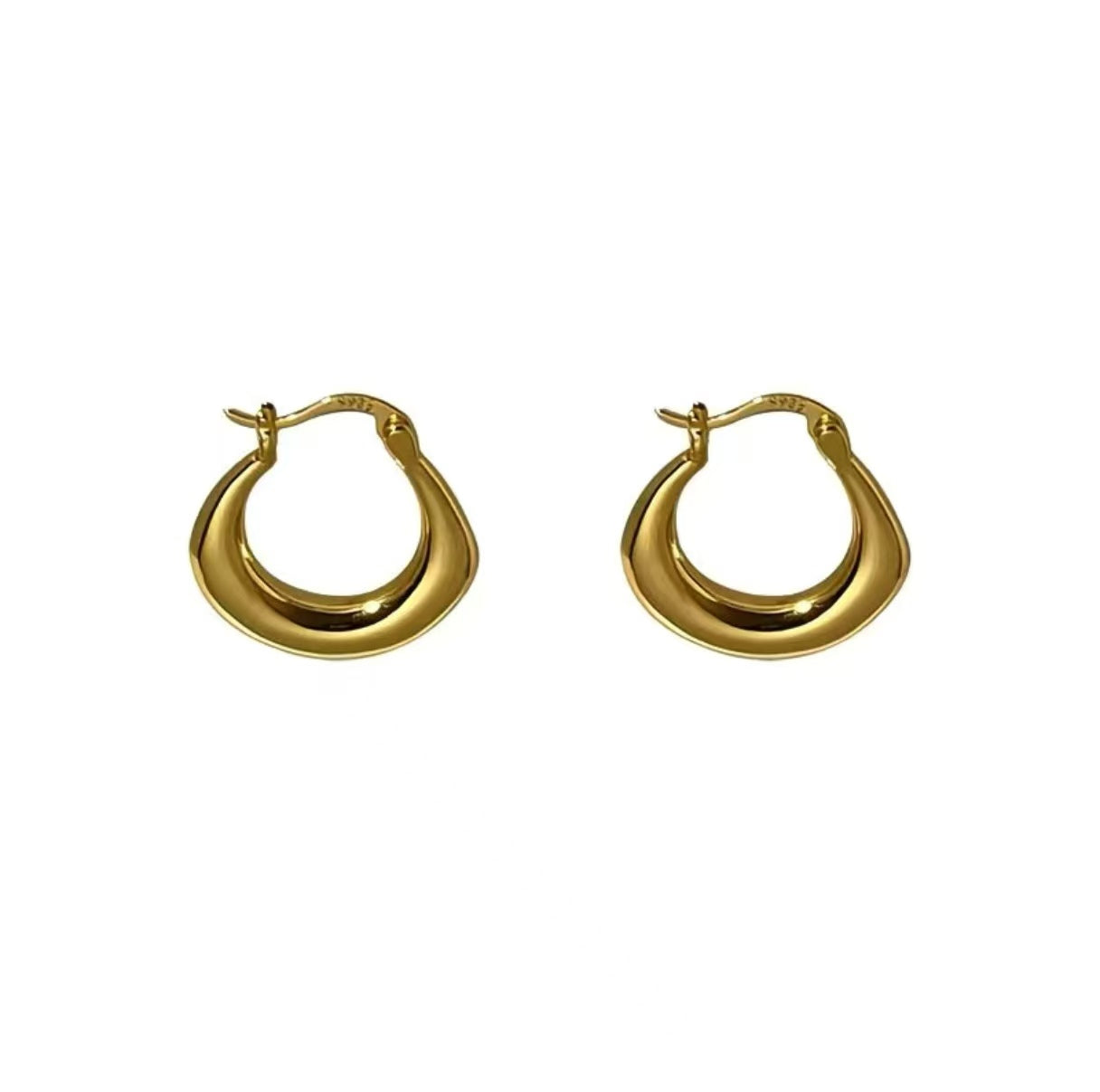 Sterling Plain Hoop Earrings