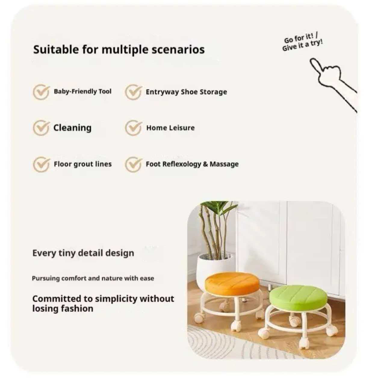 Universal Wheel Stool