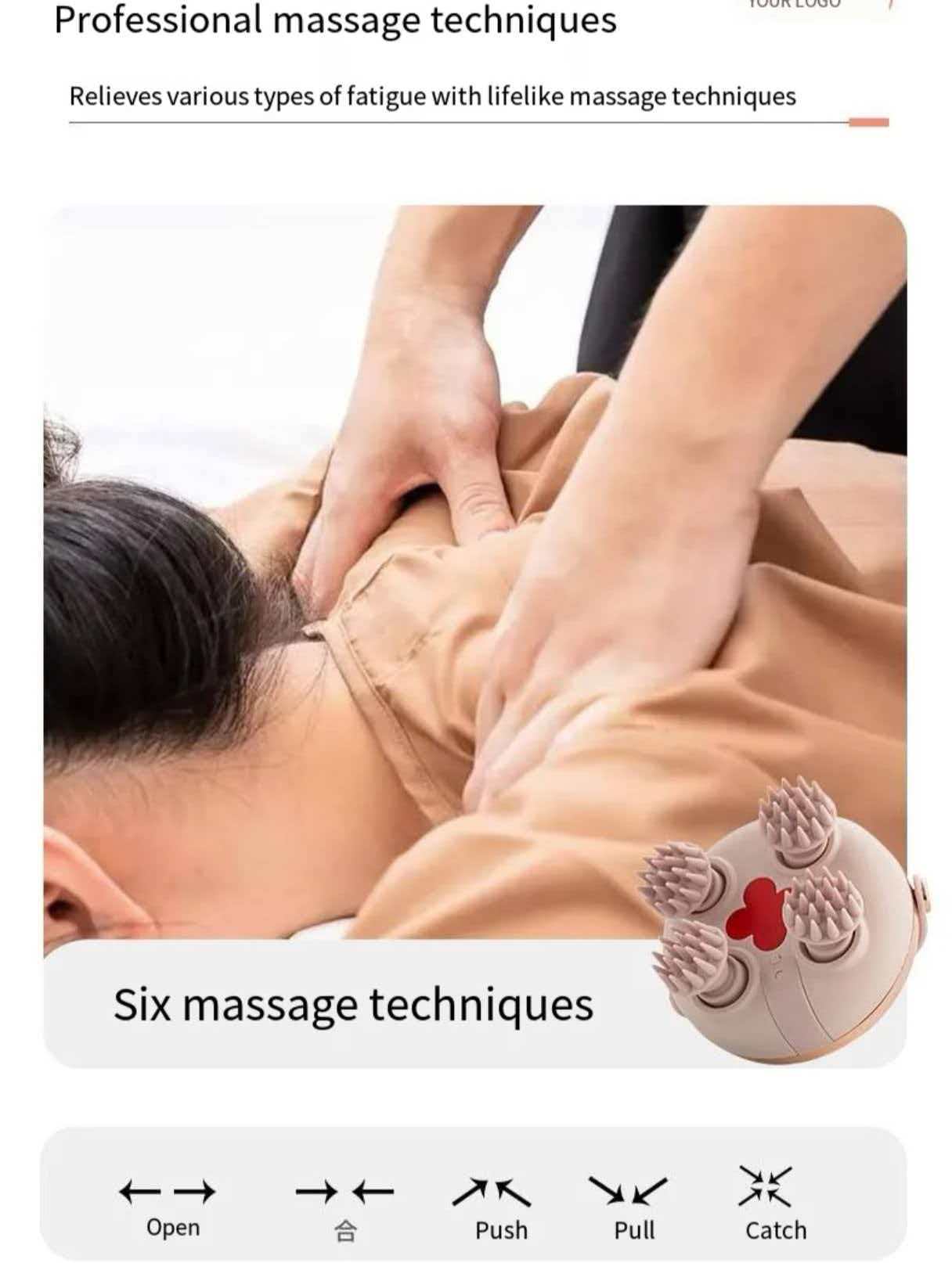 Head 4-Claw Massager