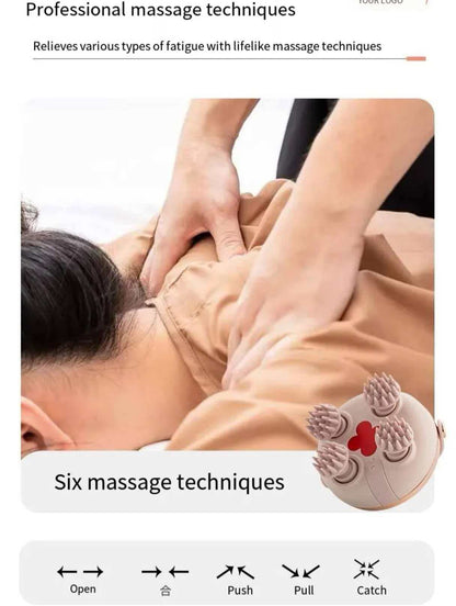 Head 4-Claw Massager