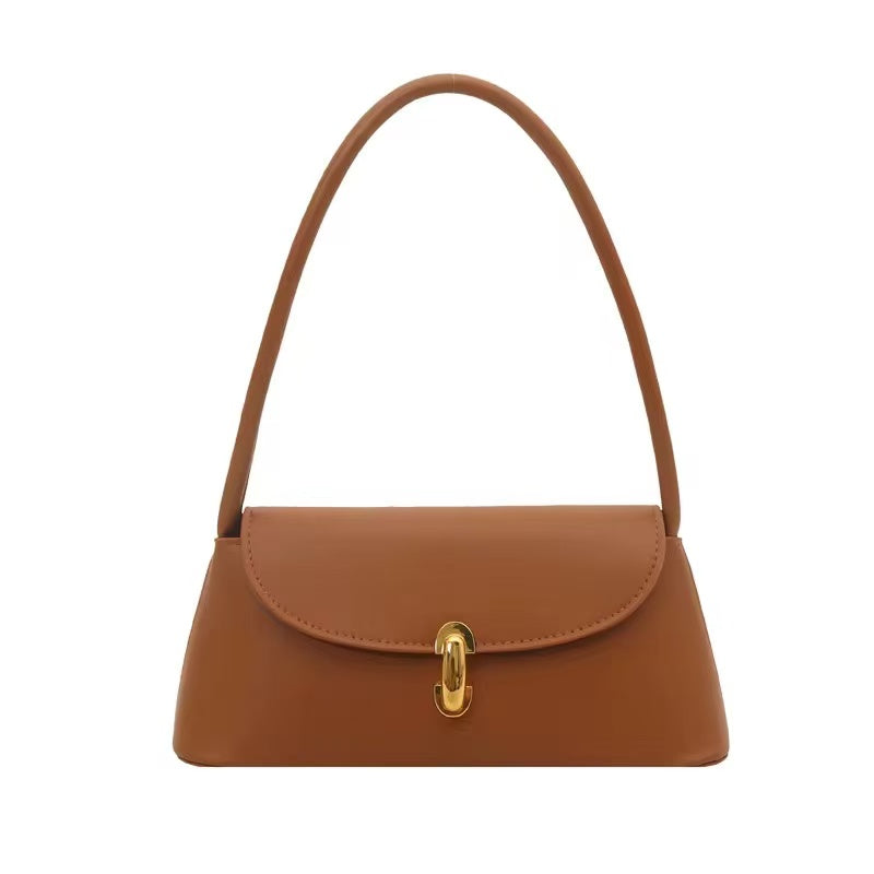 Women's PU Leather Underarm Bag Lightweight Casual Shoulder Purse