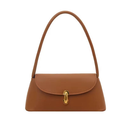 Women's PU Leather Underarm Bag Lightweight Casual Shoulder Purse