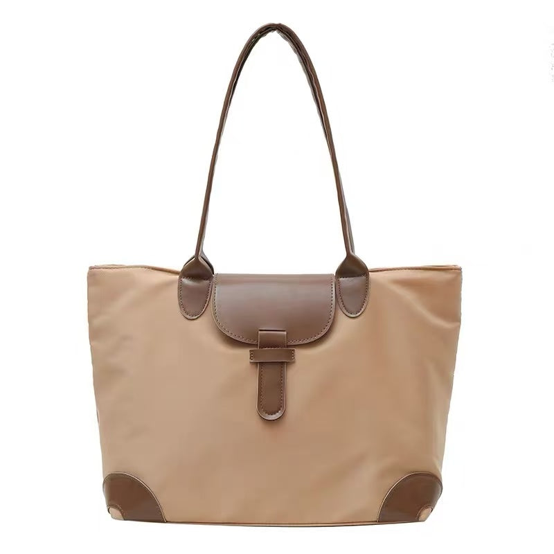 Casual Style Nylon Tote Bag