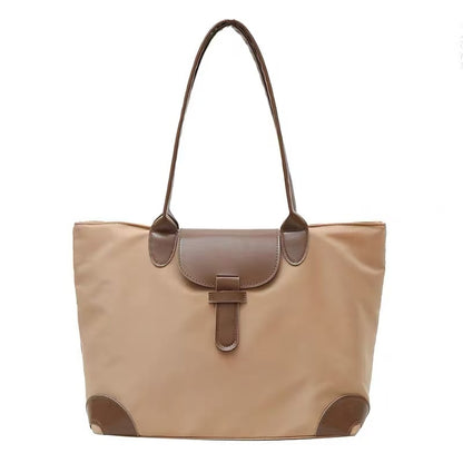 Casual Style Nylon Tote Bag
