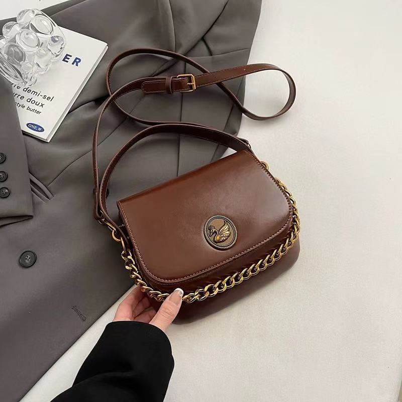 Vintage Lightweight Compact PU Crossbody Bag