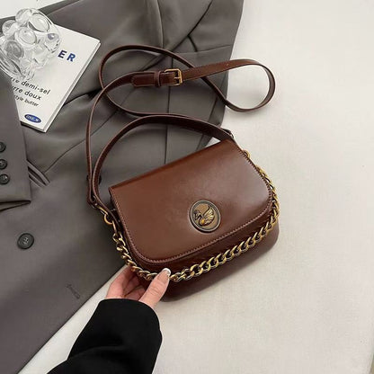 Vintage Lightweight Compact PU Crossbody Bag