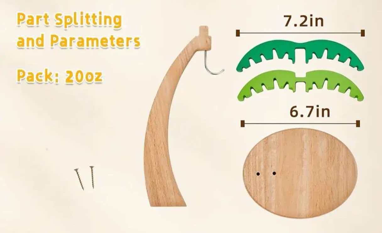Wooden Banana Storage Rack