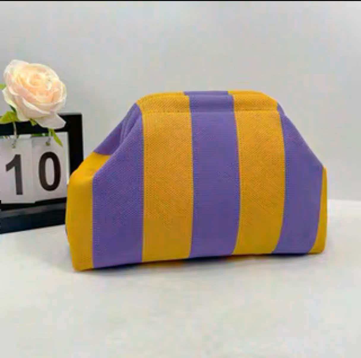 Striped Organizer Pouch