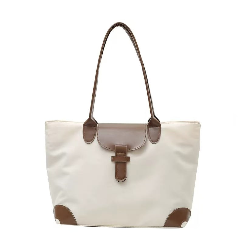 Casual Style Nylon Tote Bag
