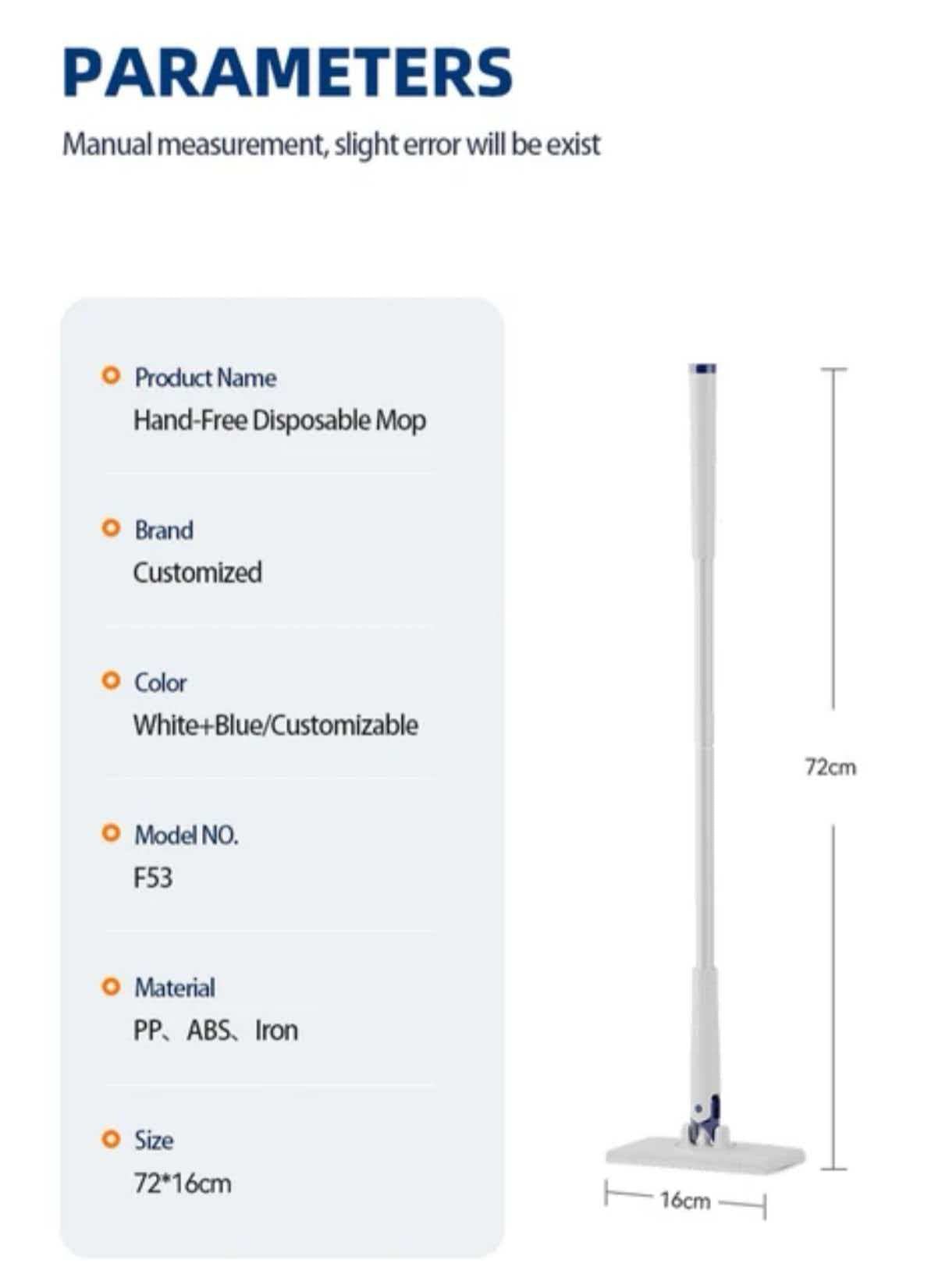 Flat Mop For Wet Wipes