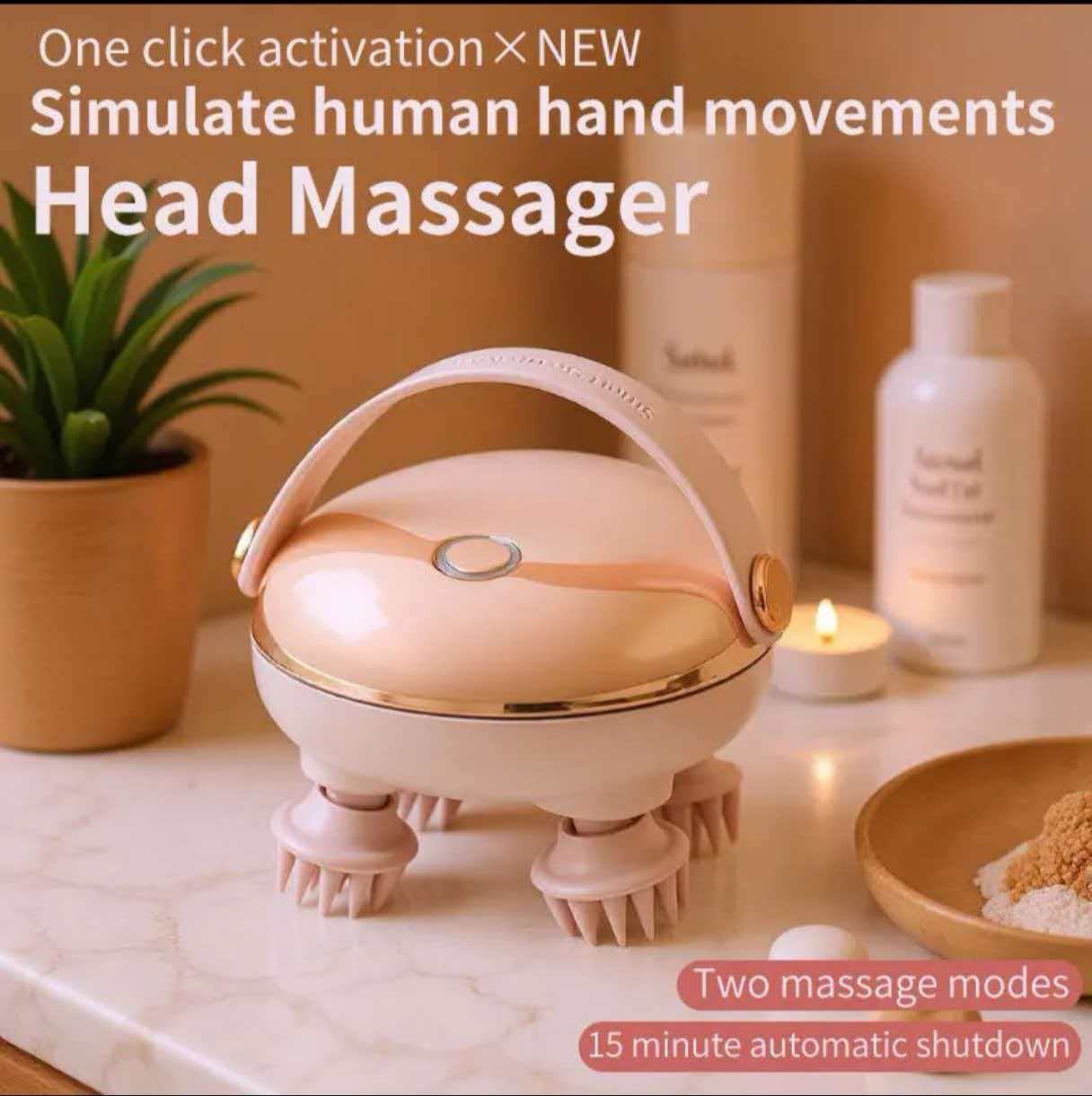 Head 4-Claw Massager
