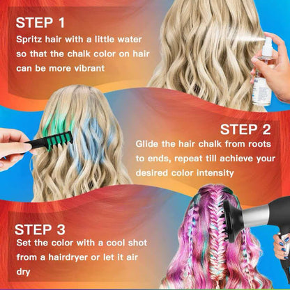 10-Color Hair Dye Comb