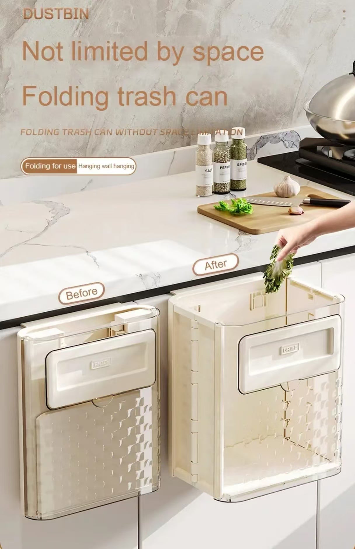 Wall-mounted Trash Can