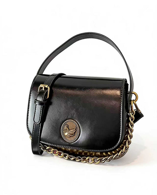 Vintage Lightweight Compact PU Crossbody Bag