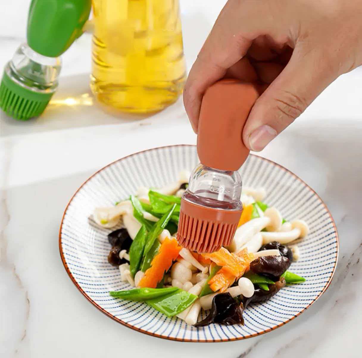 Silicone Oil Brush Bottle