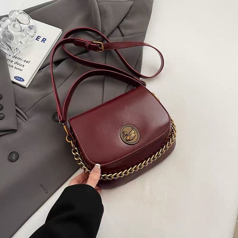 Vintage Lightweight Compact PU Crossbody Bag