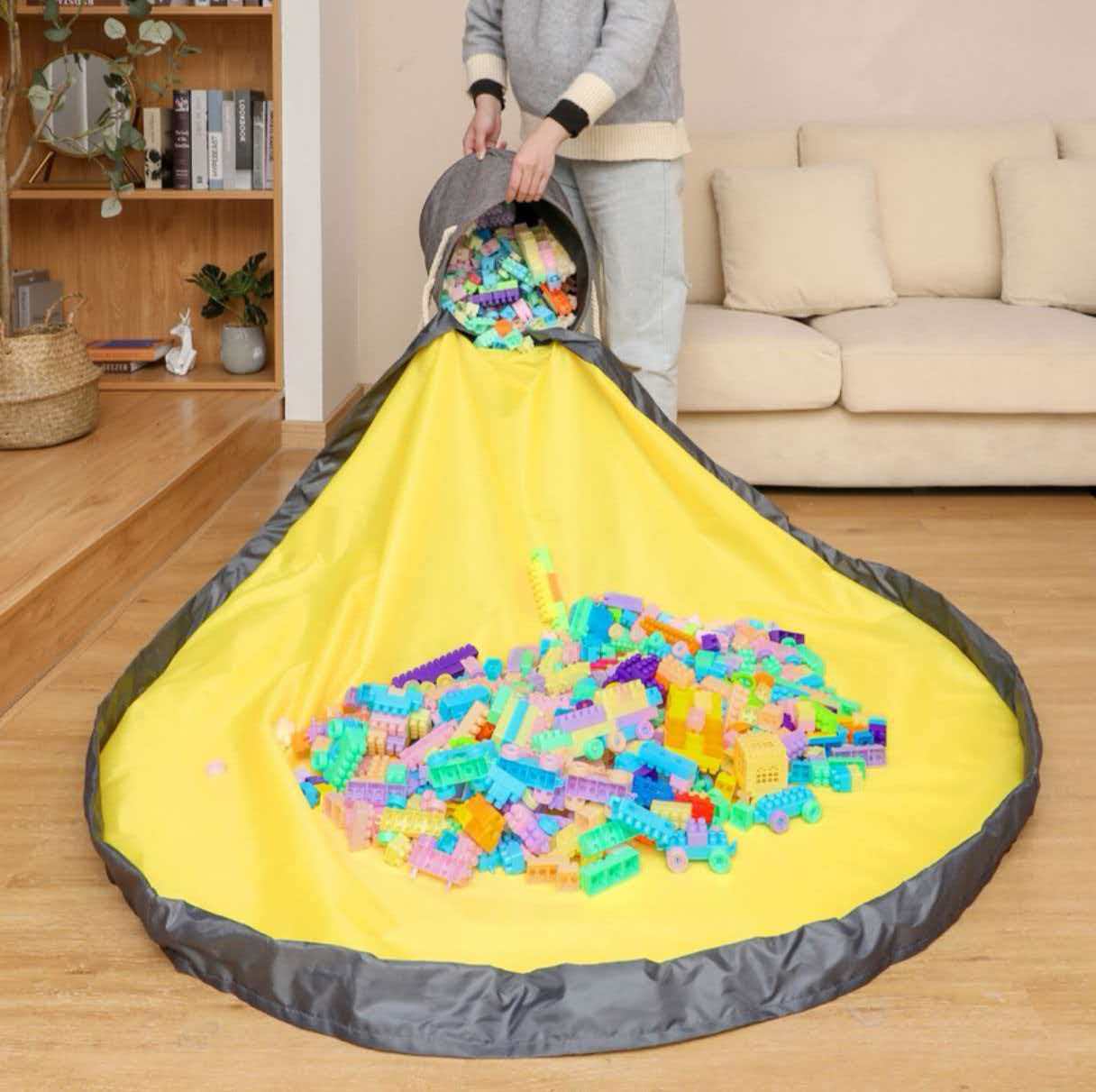 Circular Toy Bin Storage Bag