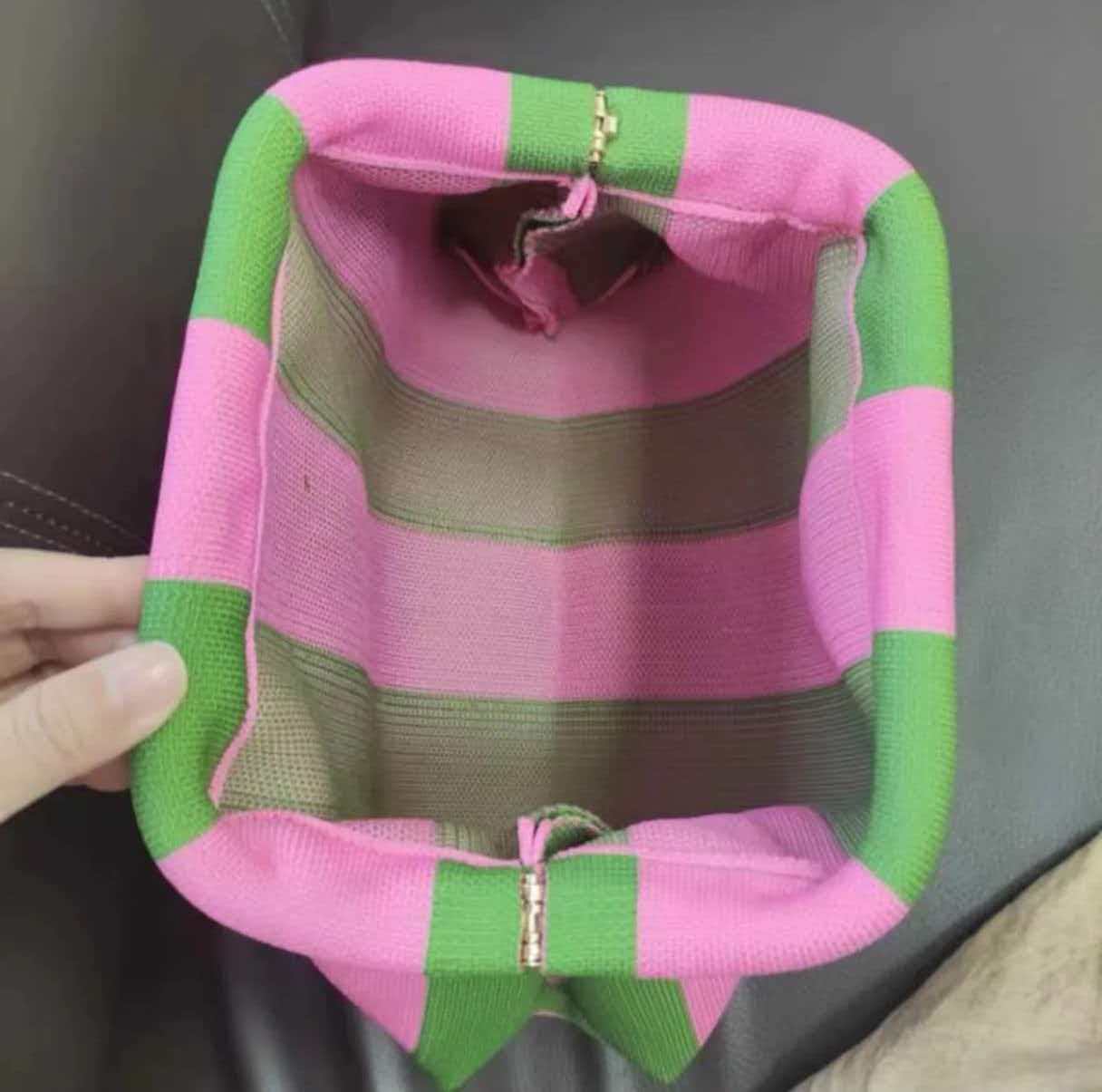 Striped Organizer Pouch
