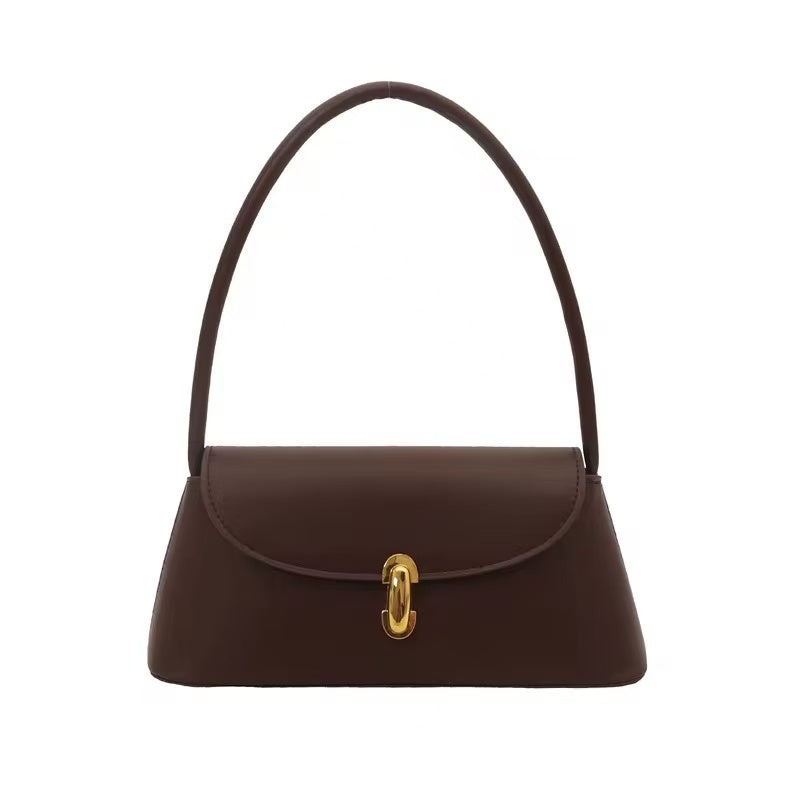 Women's PU Leather Underarm Bag Lightweight Casual Shoulder Purse