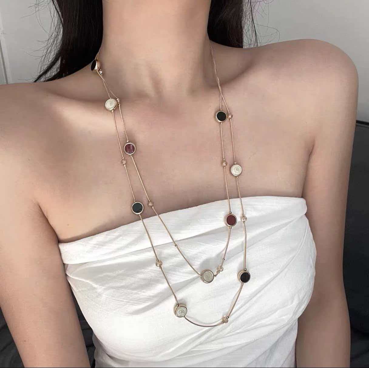 Double-Layer Stackable Metal Necklace