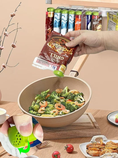 Wall-mounted Seasoning Packet Rack
