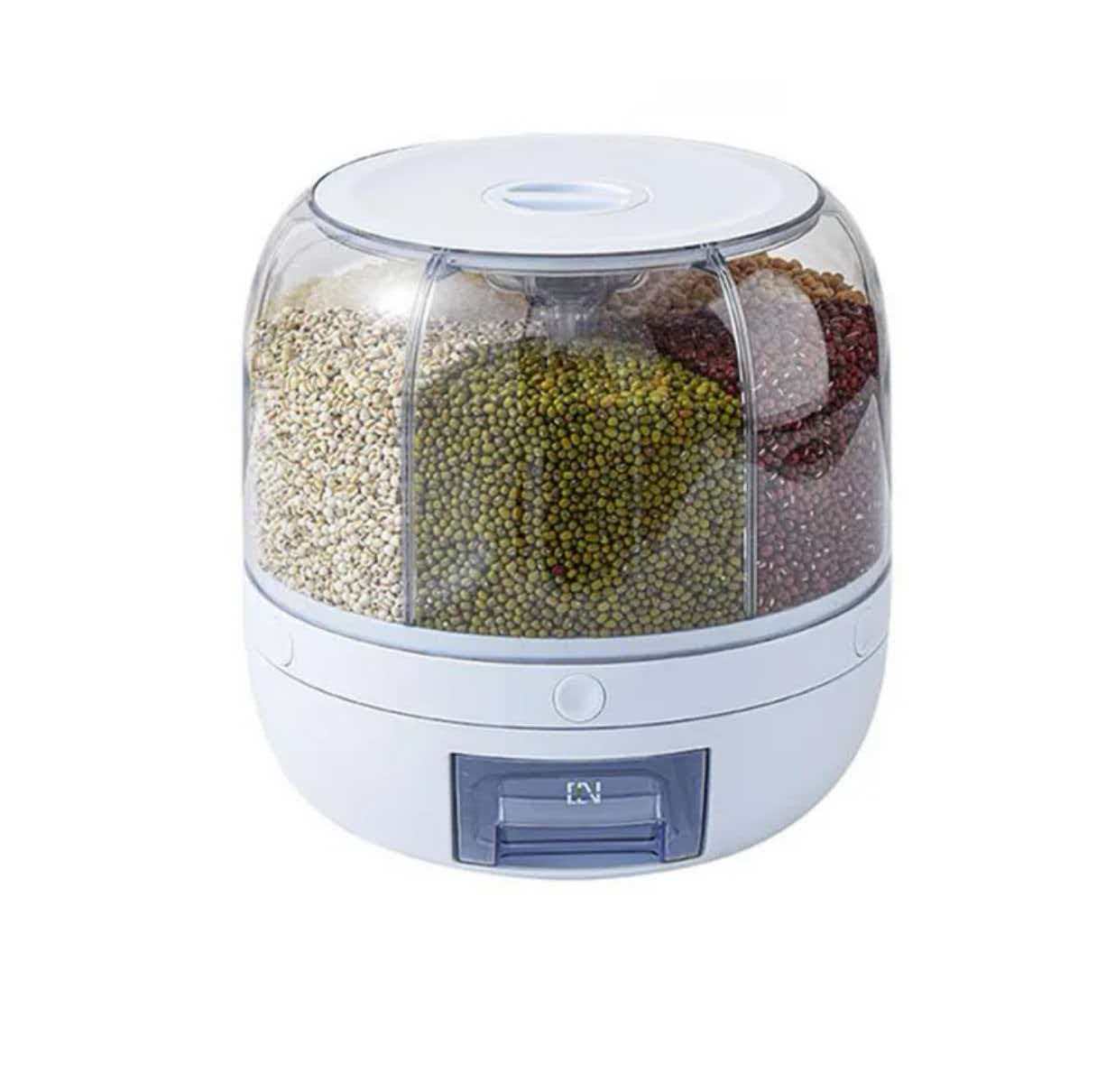 Divided Rotating Rice Bucket