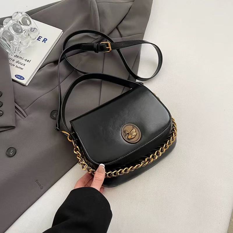 Vintage Lightweight Compact PU Crossbody Bag