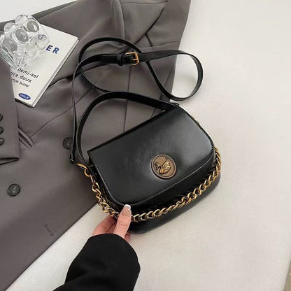 Vintage Lightweight Compact PU Crossbody Bag