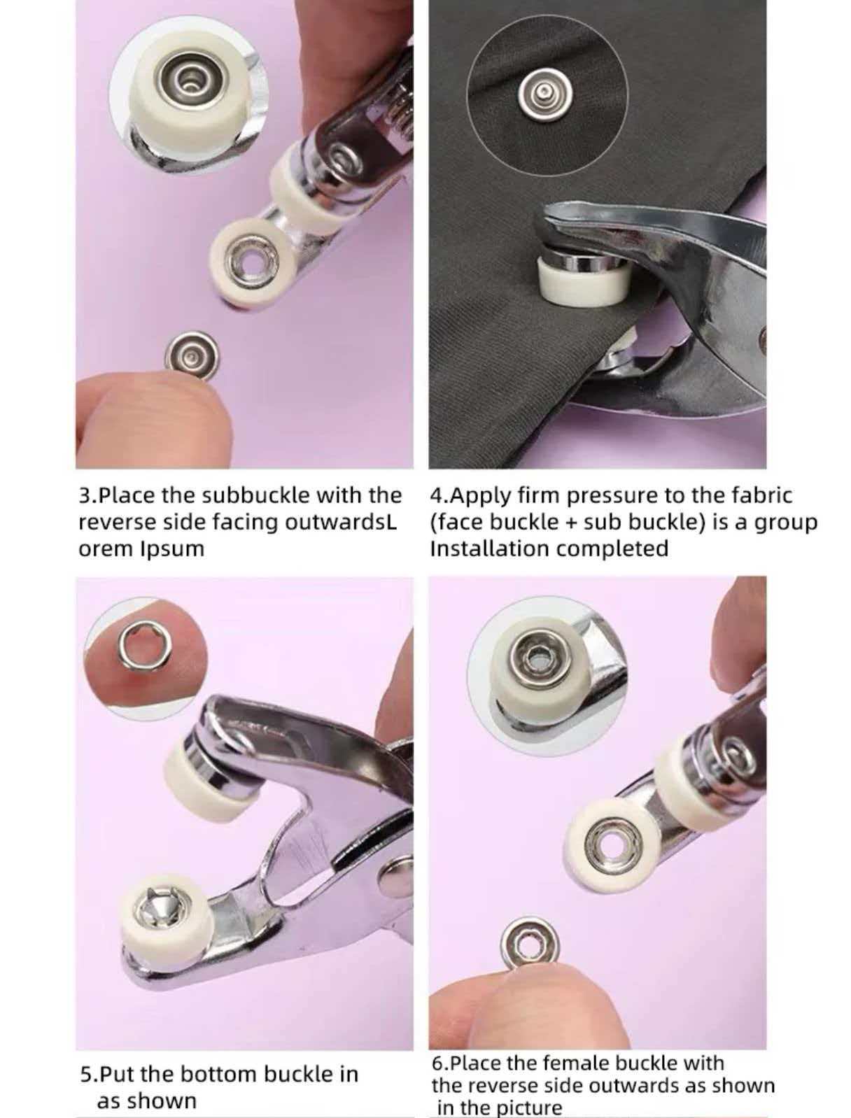 Manual Snap Setting Pliers