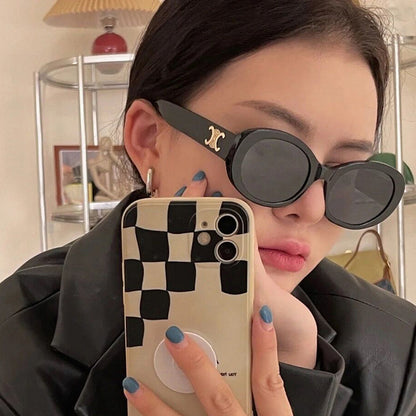 Vintage Oval Fashion Trendy Sunglass