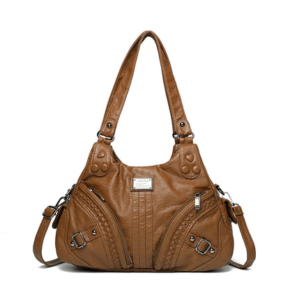 Women's PU Shoulder Crossbody Motorcycle Bag