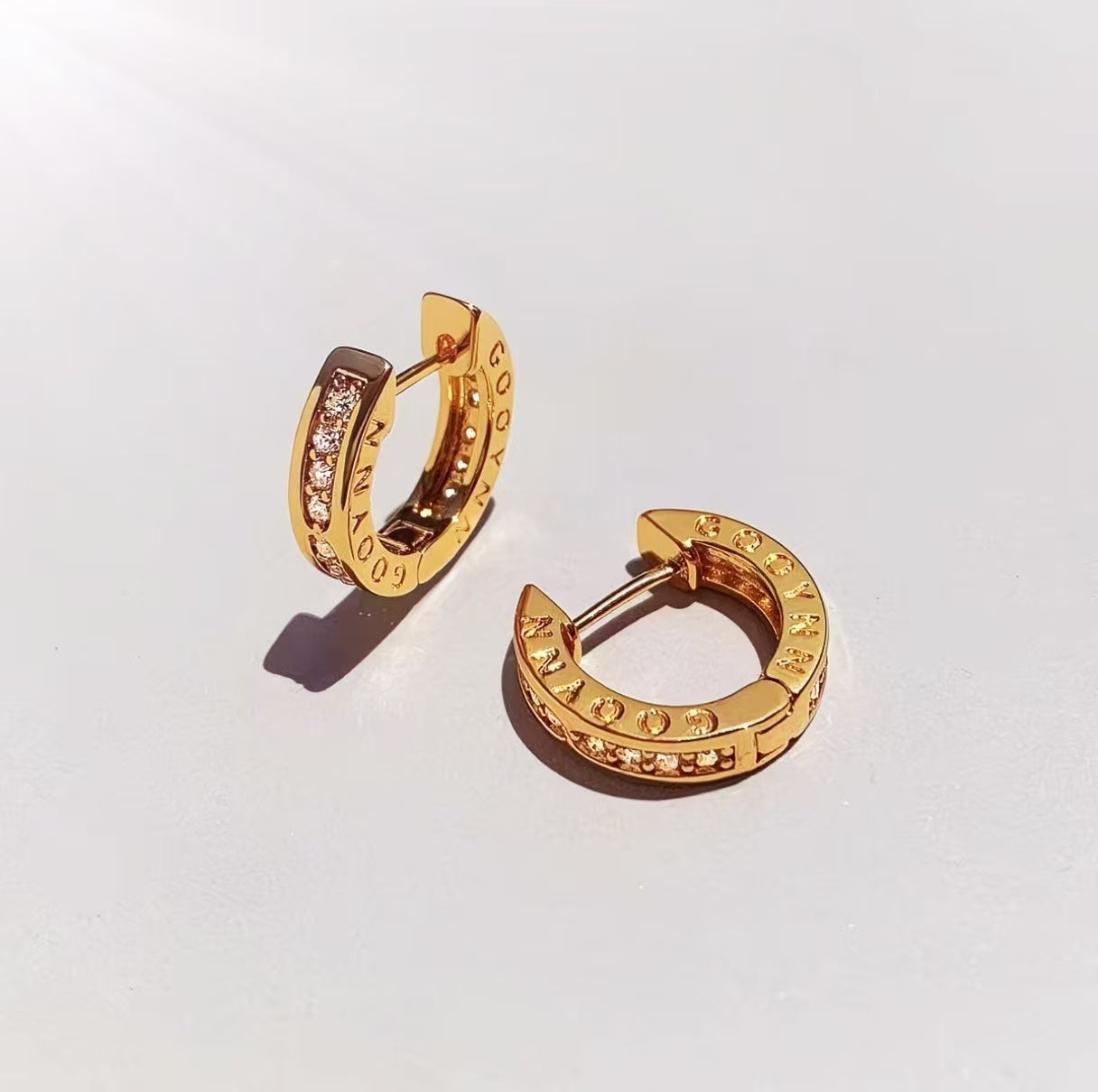 Plain Circle Stud Earrings
