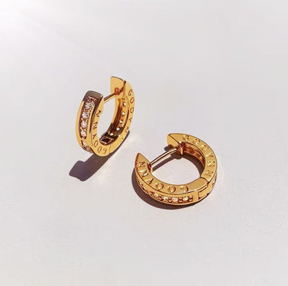 Plain Circle Stud Earrings