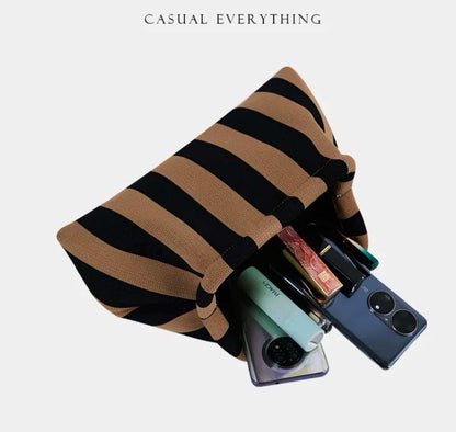 Striped Organizer Pouch
