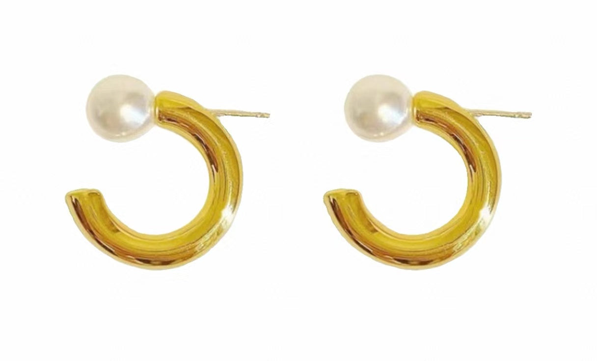 925 Sterling Silver Pearl Earrings
