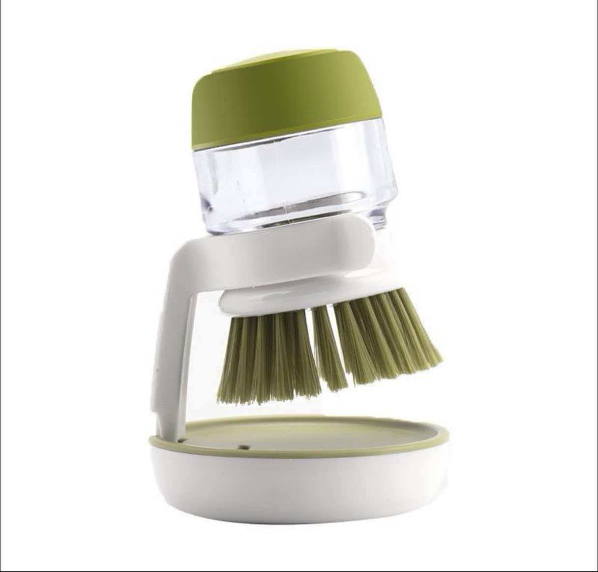 Soap-dispensing Lazy Dish Brush